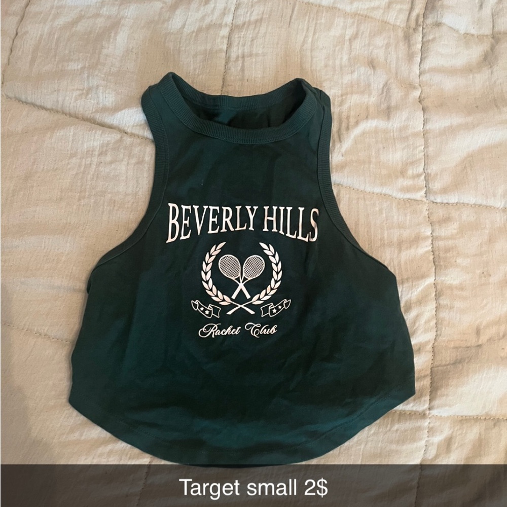 Green Beverly Hills Tank Top